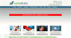 Desktop Screenshot of immoplex.com